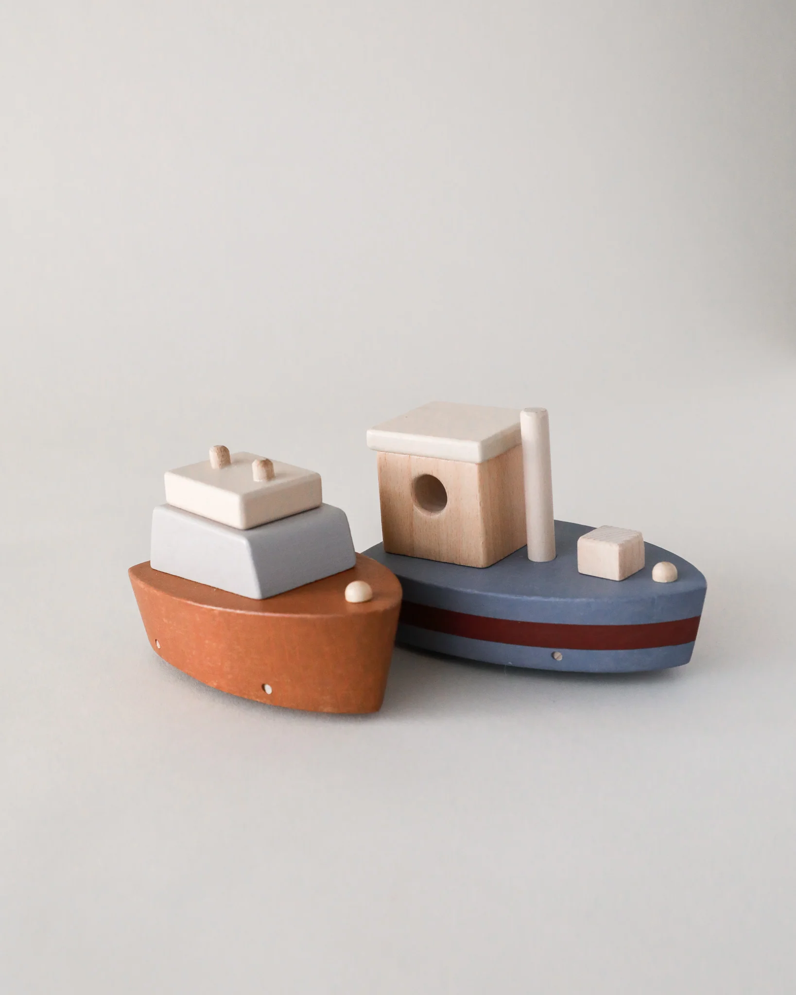 Wooden Rolling Toy Boats (pack of 2) - Image 2