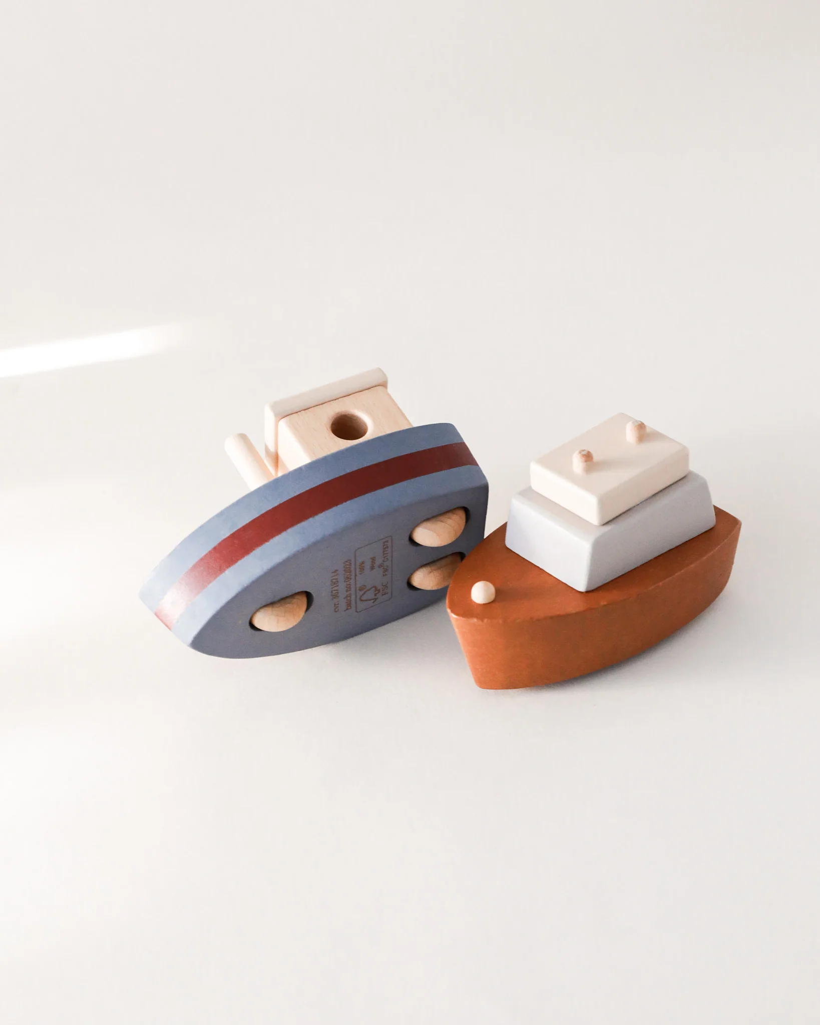 Wooden Rolling Toy Boats (pack of 2) - Image 5