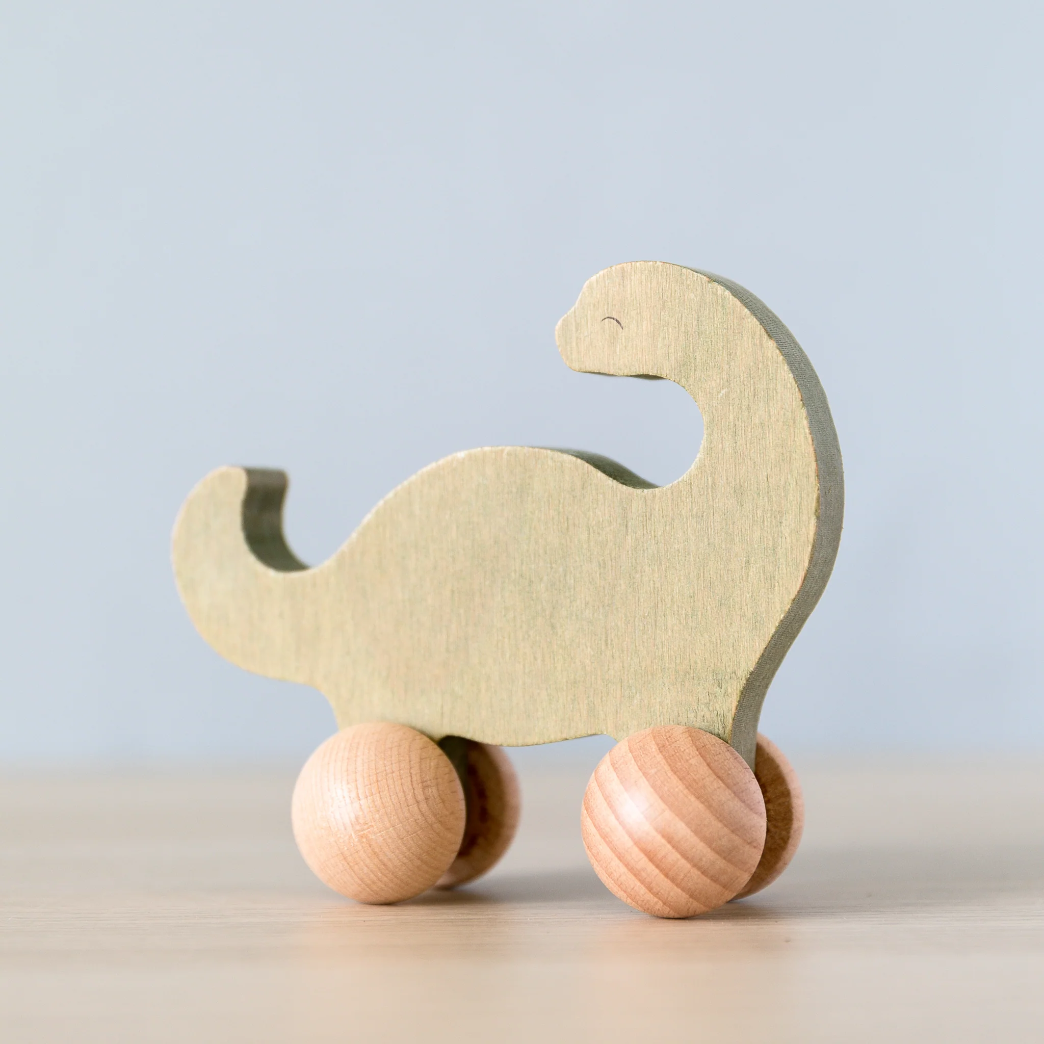 Wooden Rolling Dinosaur - Image 2