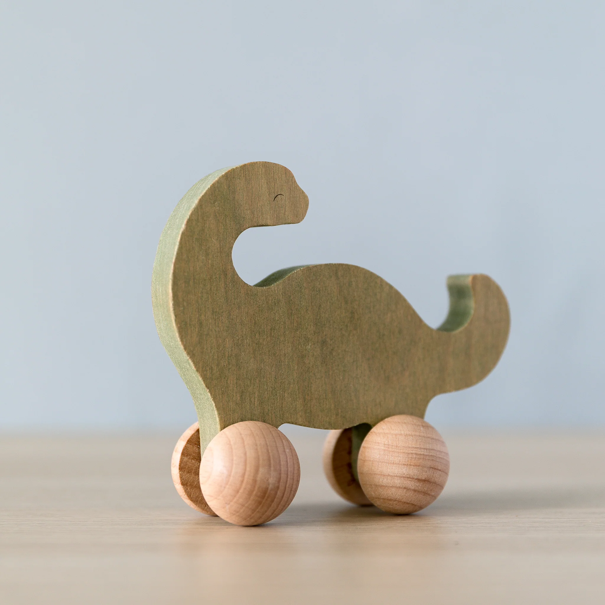 Wooden Rolling Dinosaur - Image 3