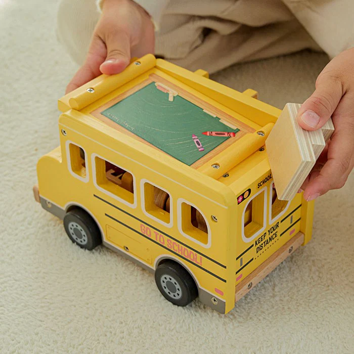 Wooden School Bus Playset - Image 4