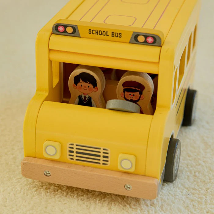 Wooden School Bus Playset - Image 5