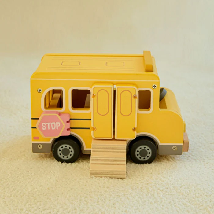 Wooden School Bus Playset - Image 7