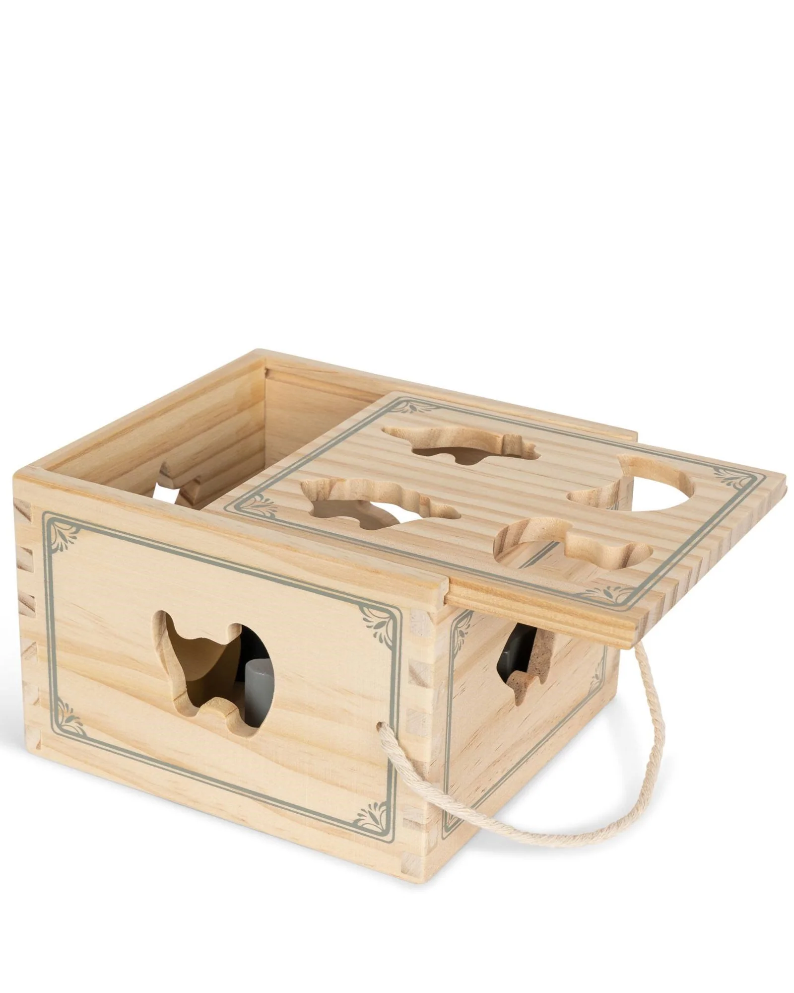 Konges Sloejd | Wooden Shape Sorter - Dino - Image 10