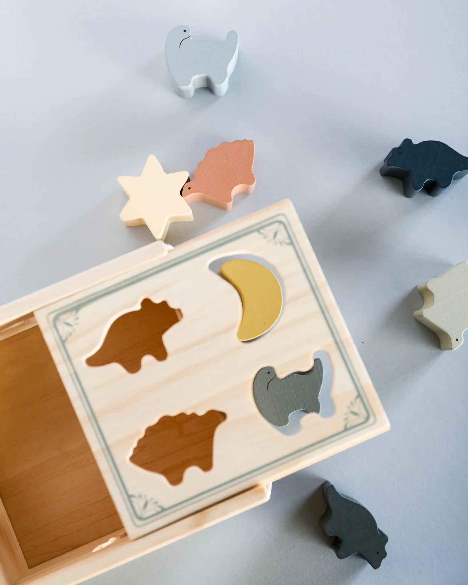 Konges Sloejd | Wooden Shape Sorter - Dino - Image 7