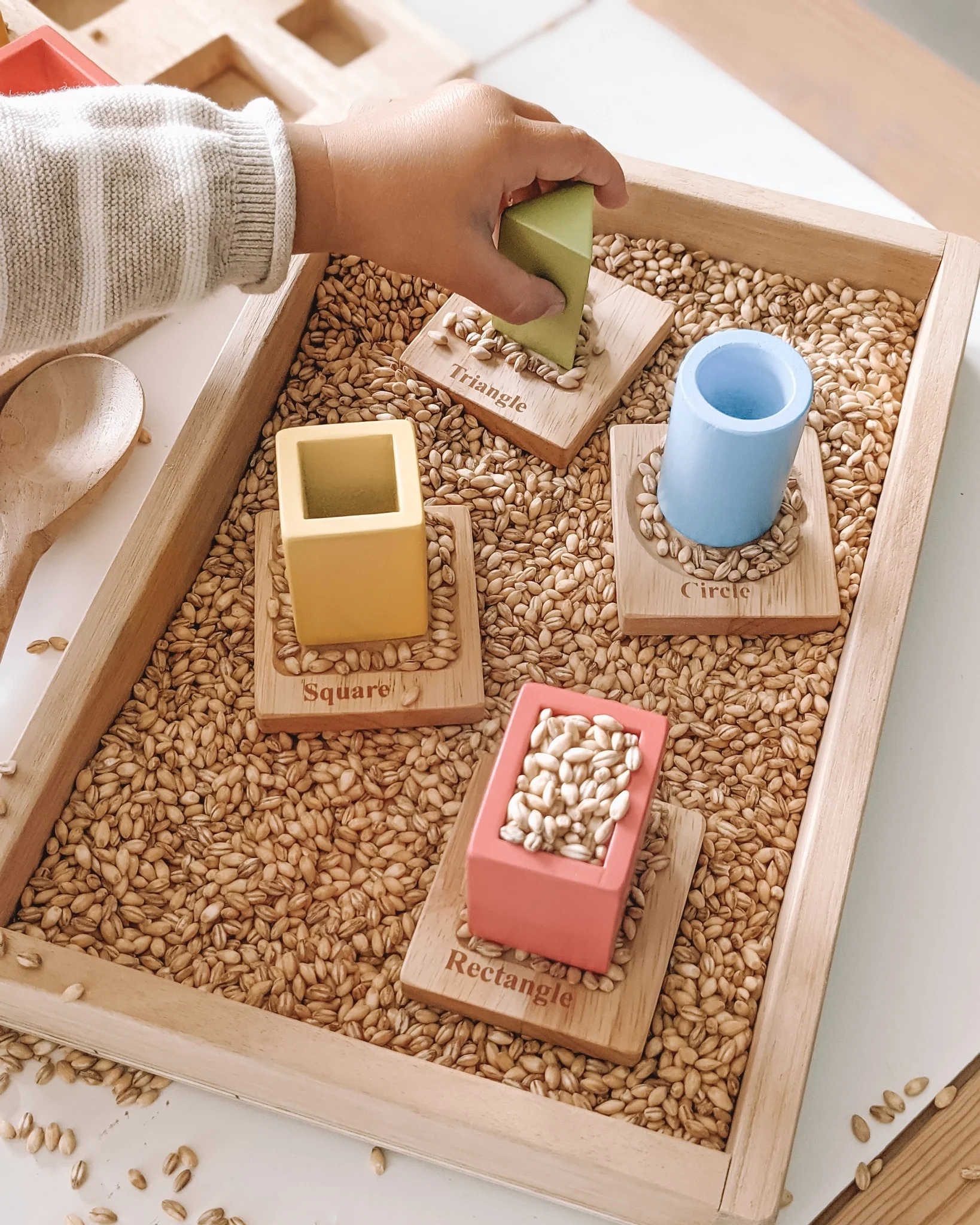 Wooden Stacking and Nesting Shapes Puzzle - Image 5