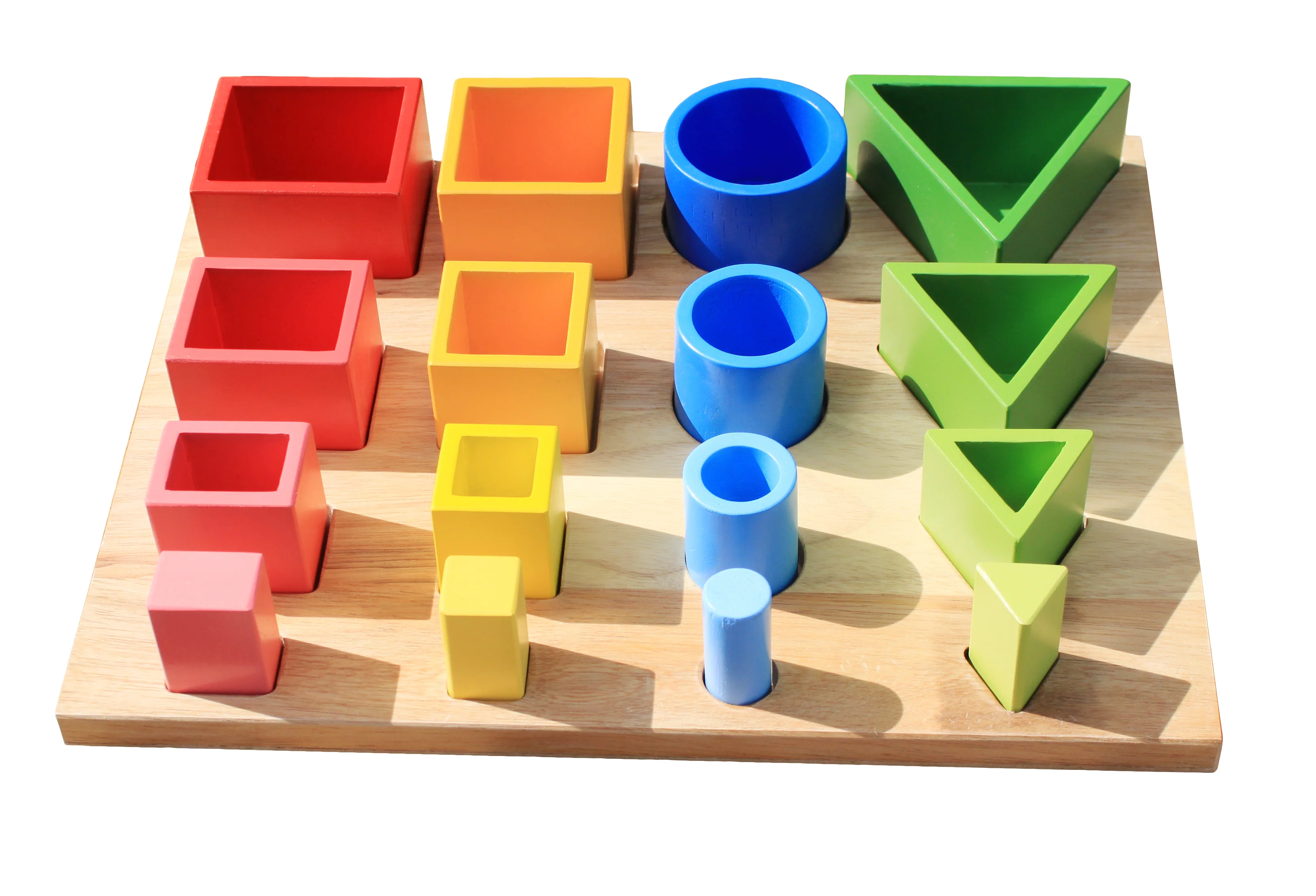 Wooden Stacking and Nesting Shapes Puzzle - Image 6