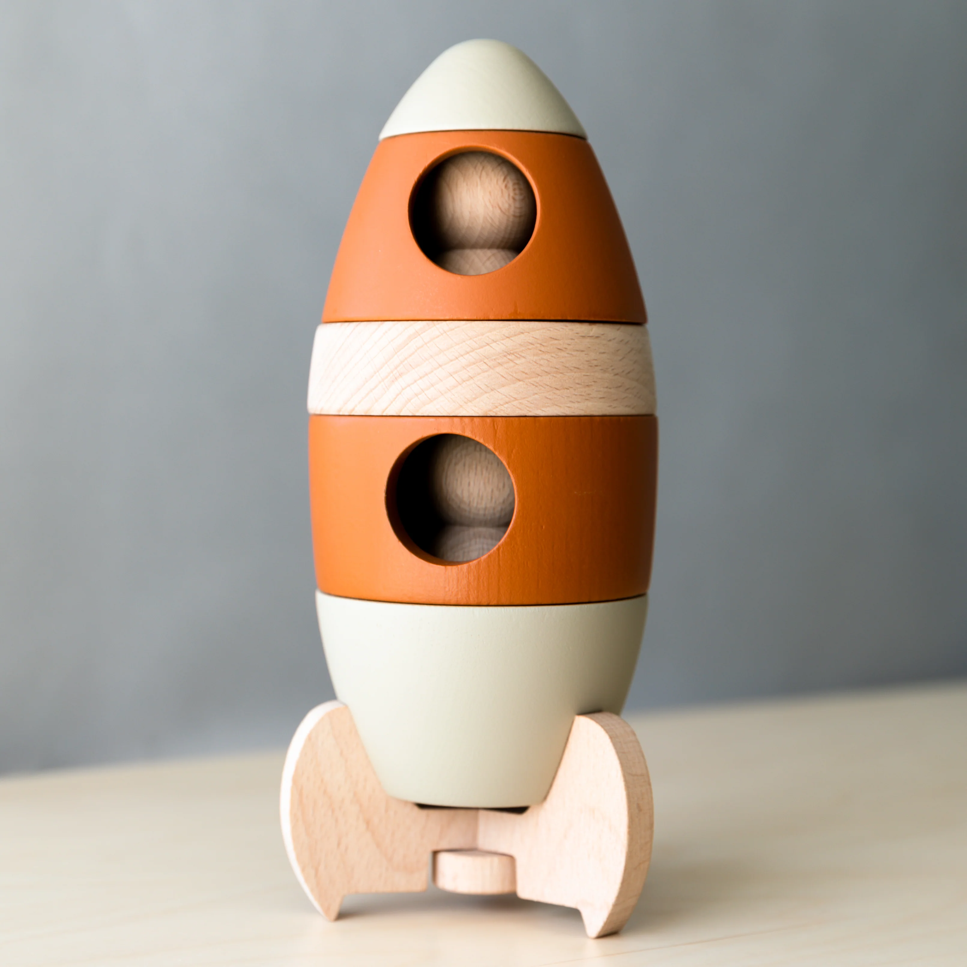 Wooden Stacking Rocket - Image 2