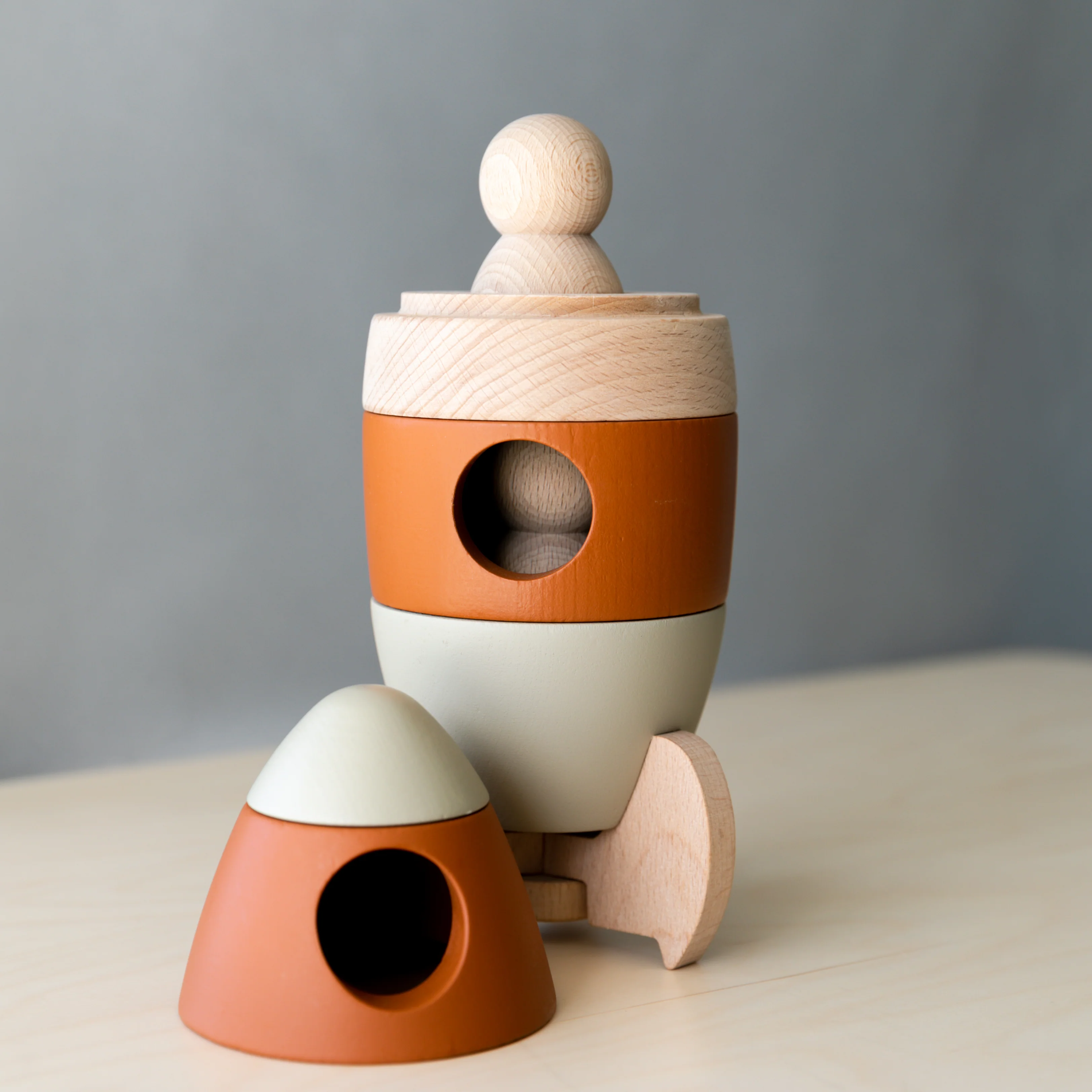 Wooden Stacking Rocket - Image 3
