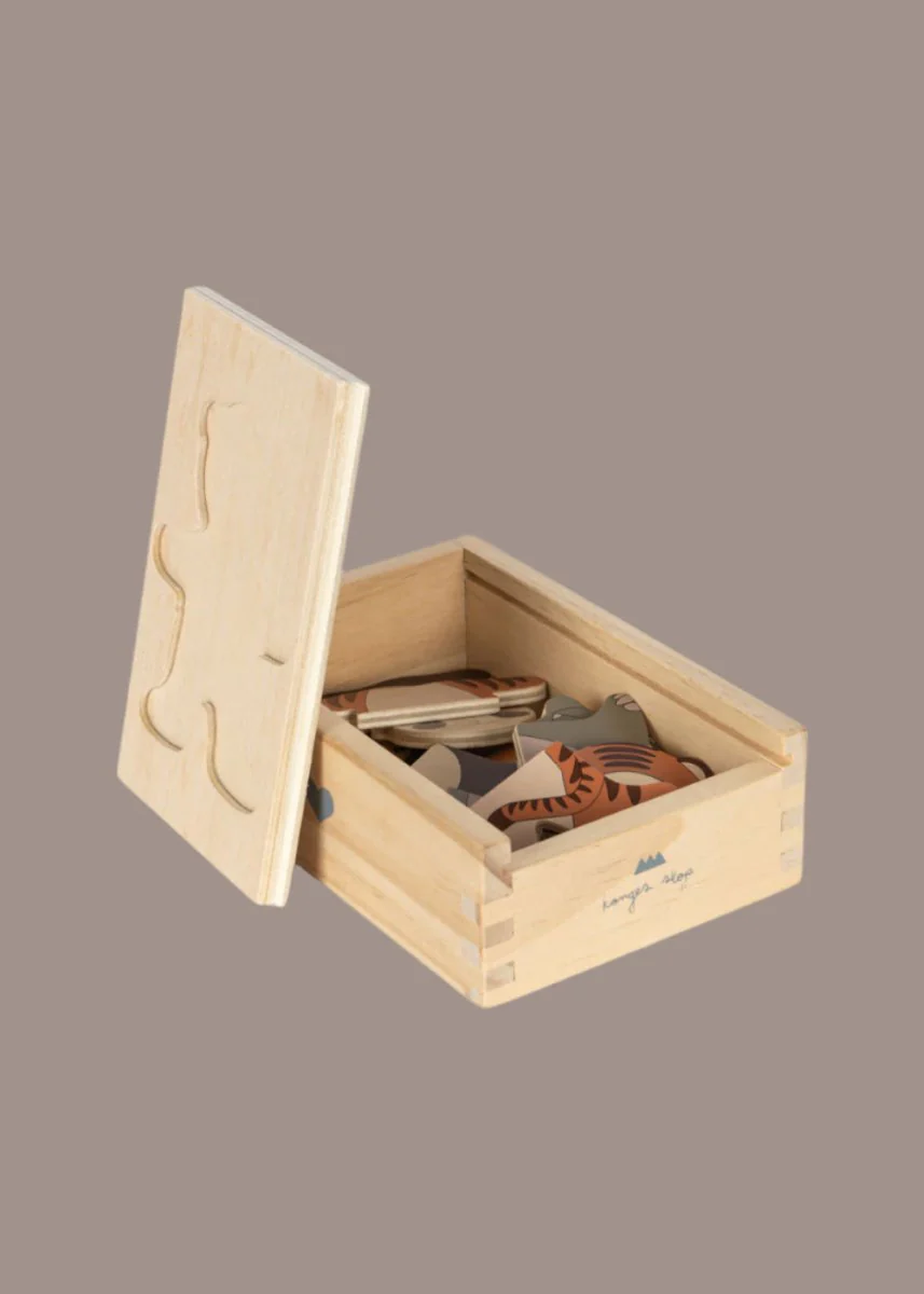 Konges Sloejd | Wooden Teddy Dress-up Puzzle - Animals - Image 2