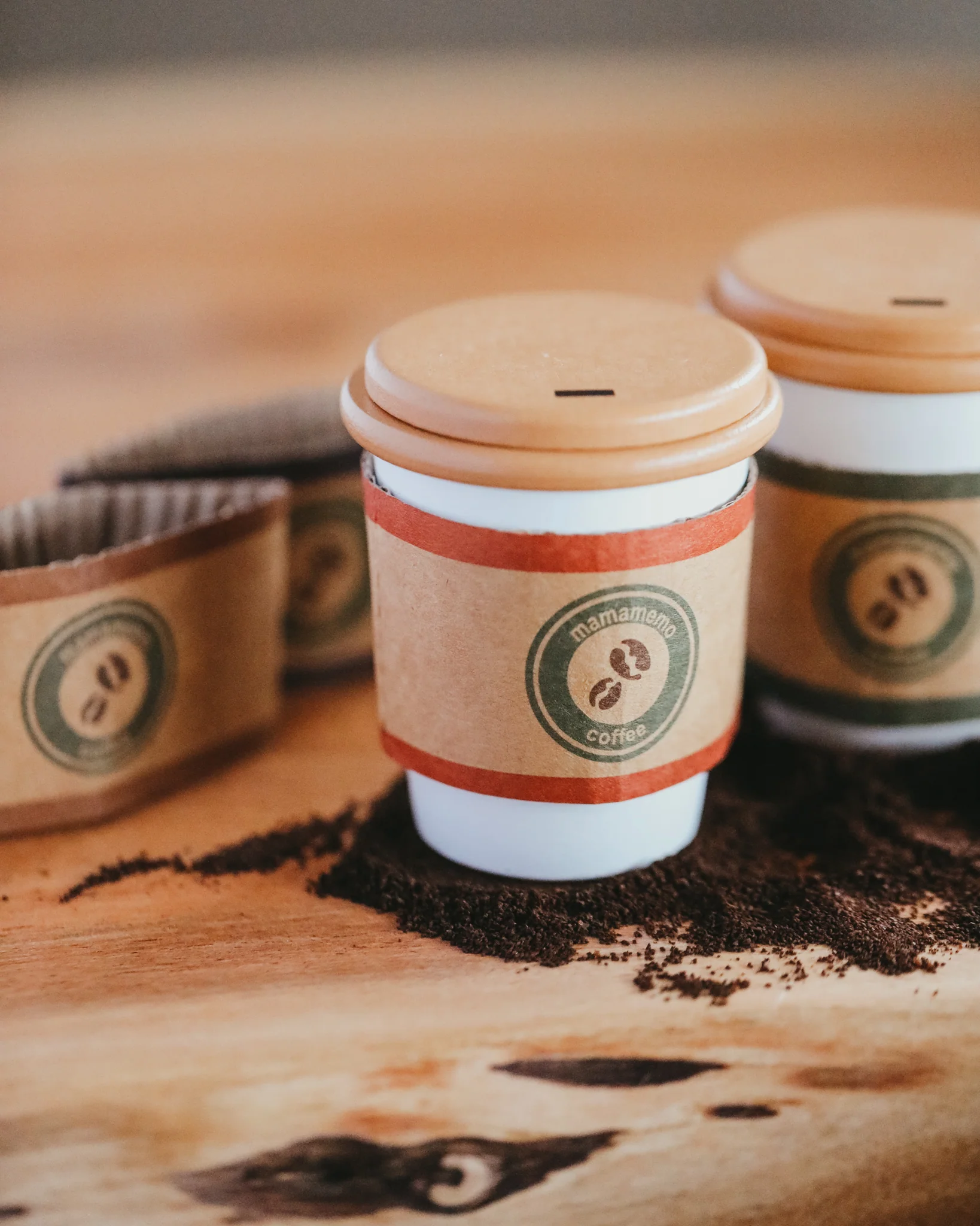 Wooden To-Go Coffee Playset (set of 2) - Image 2