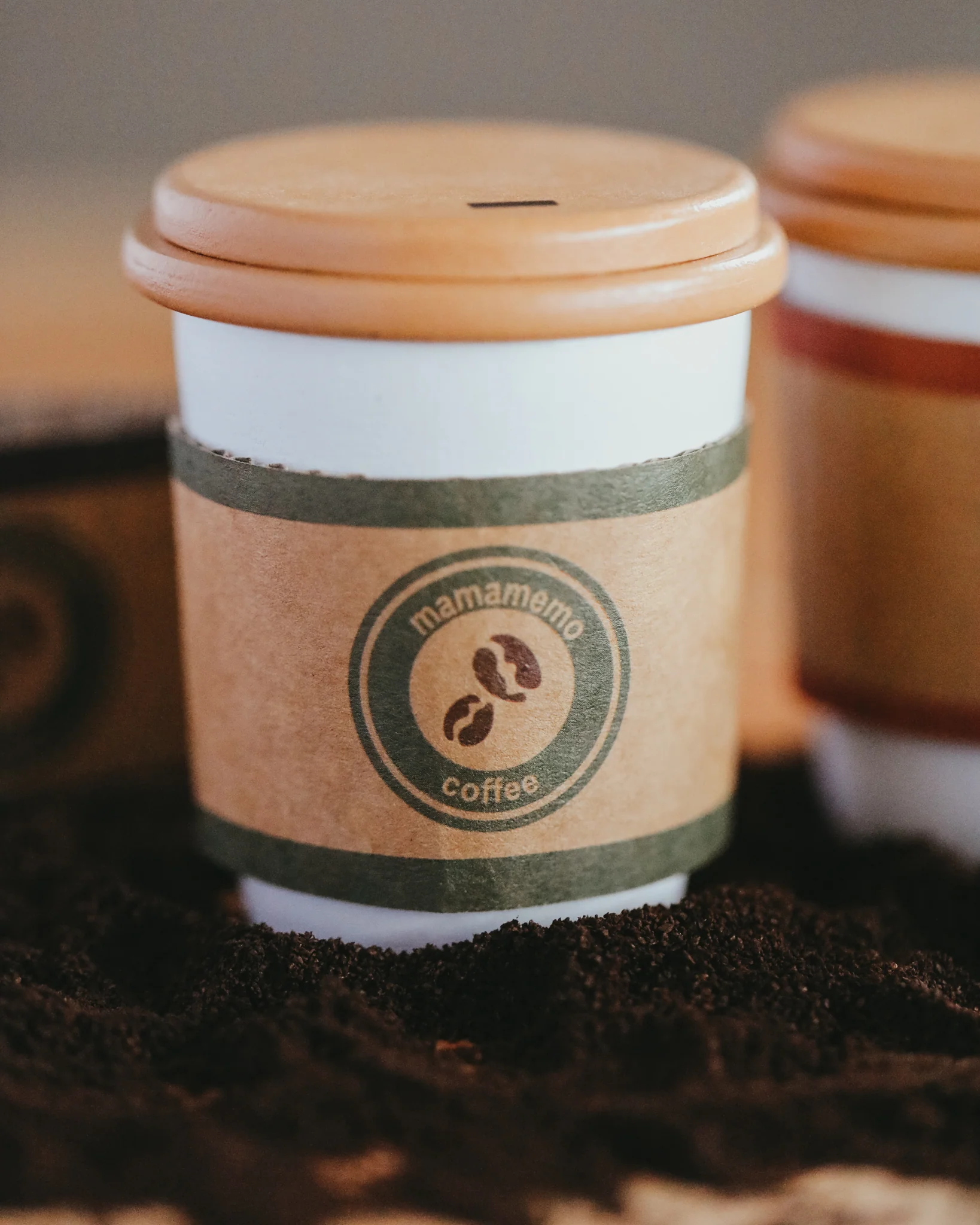 Wooden To-Go Coffee Playset (set of 2) - Image 3