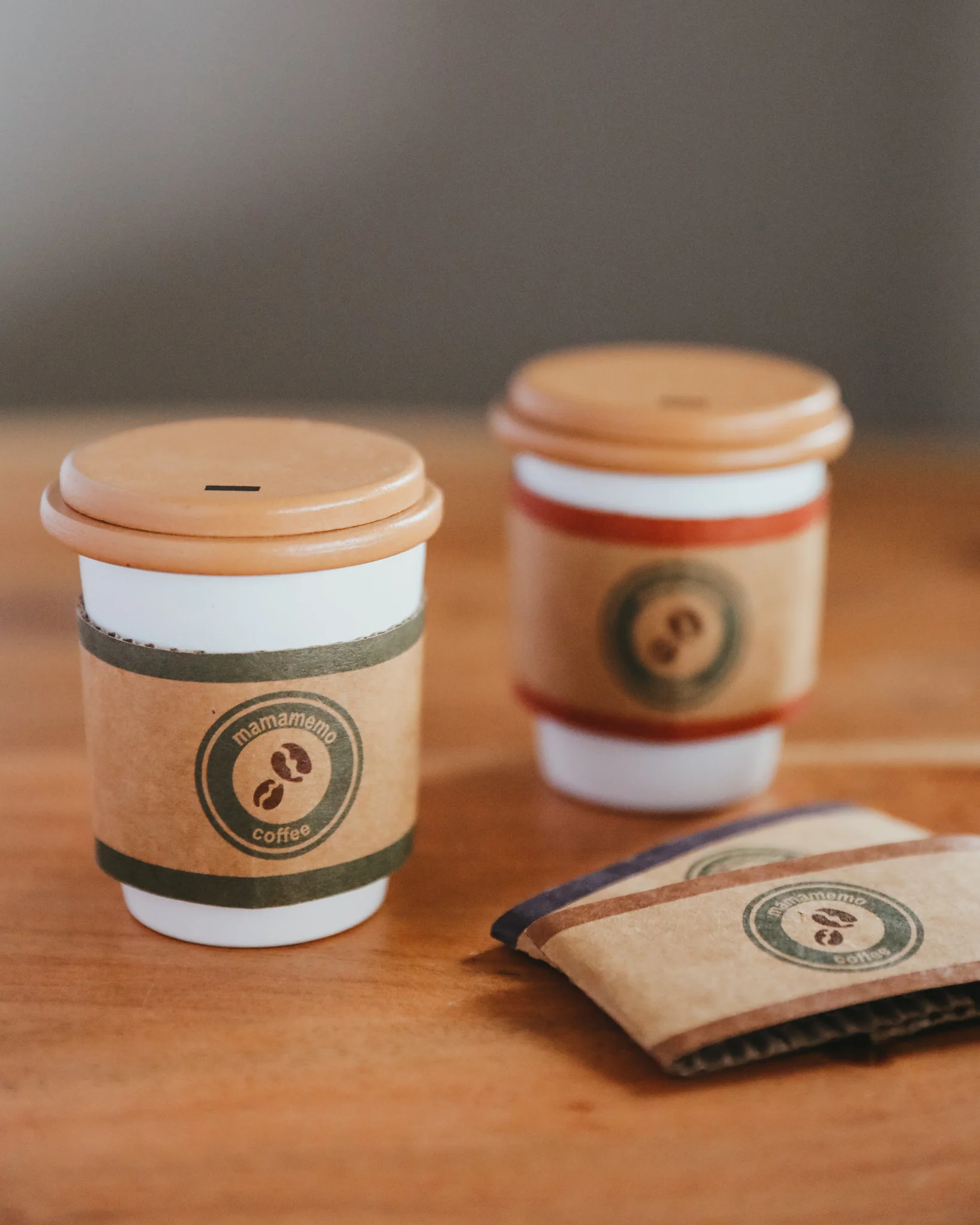 Wooden To-Go Coffee Playset (set of 2) - Image 5