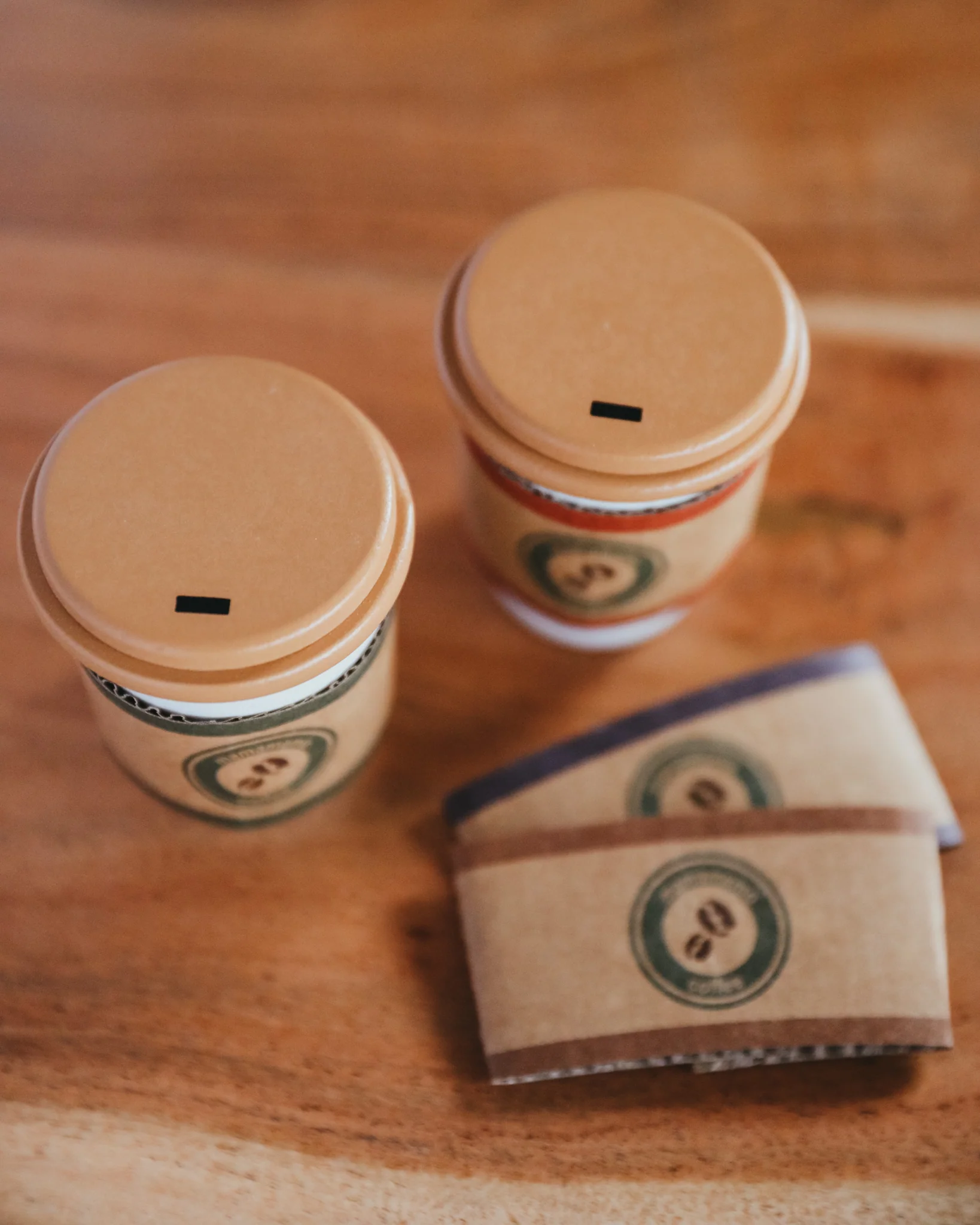 Wooden To-Go Coffee Playset (set of 2) - Image 6