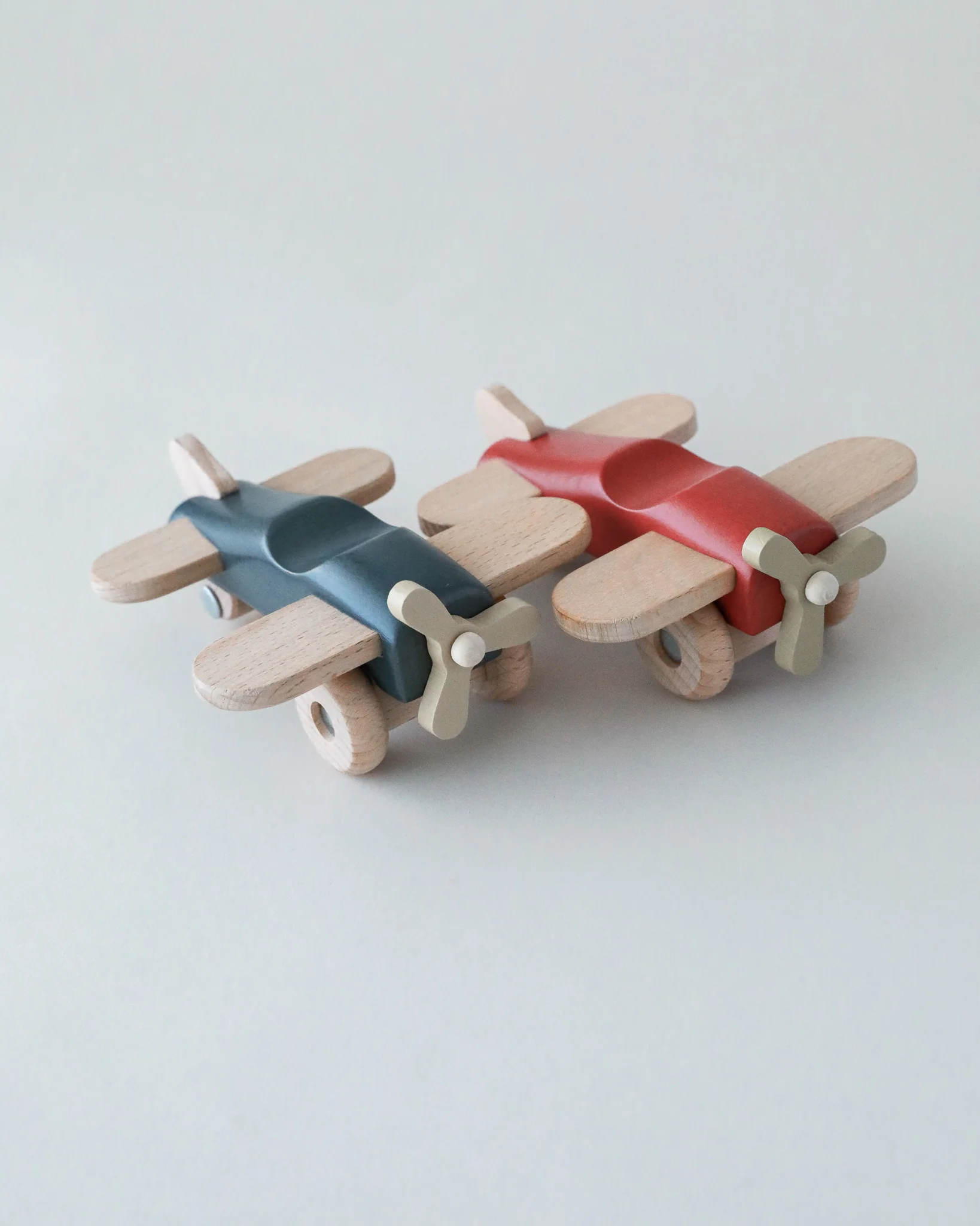 Wooden Toy Airplane - Red - Image 3