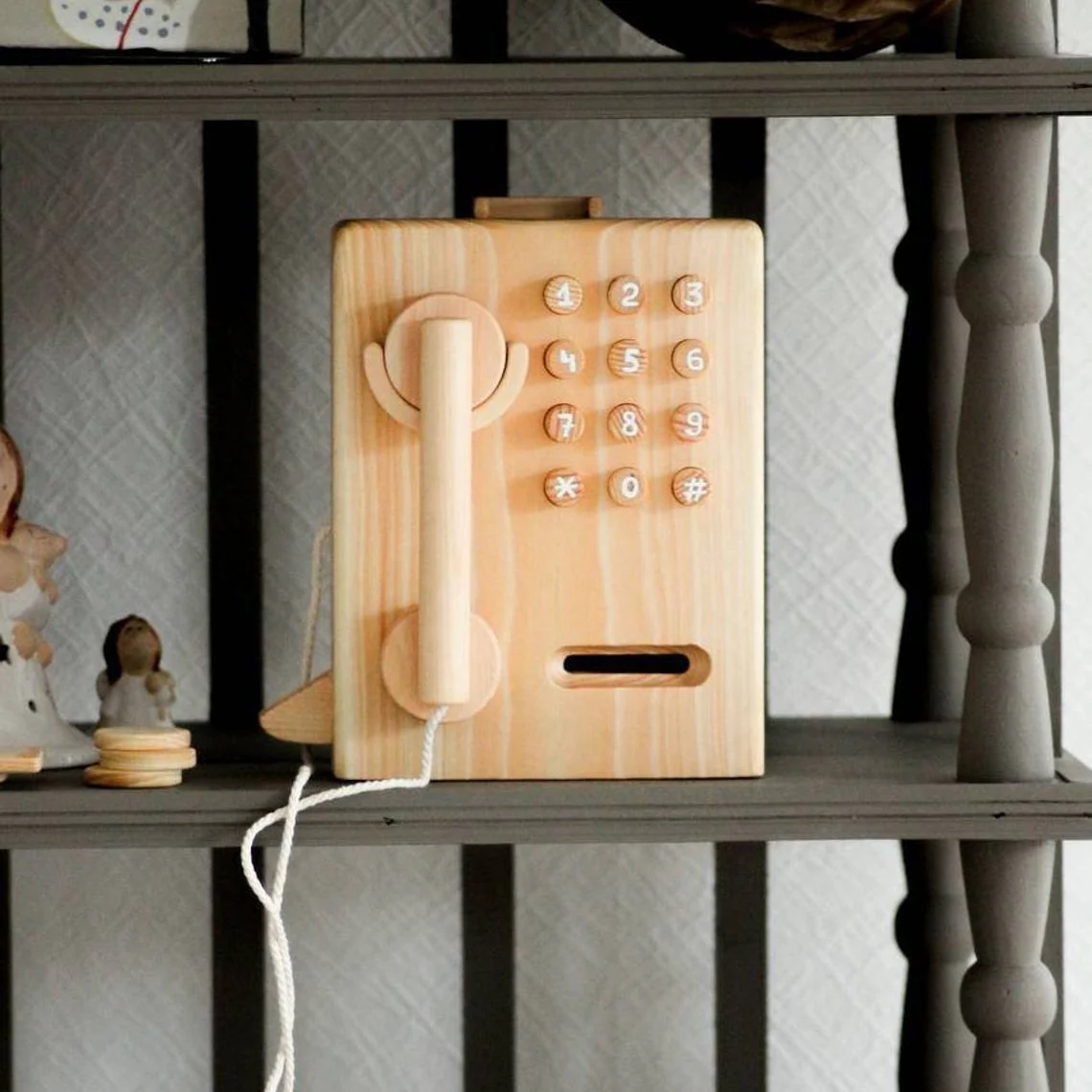 Wooden Toy Pay Phone - Image 3