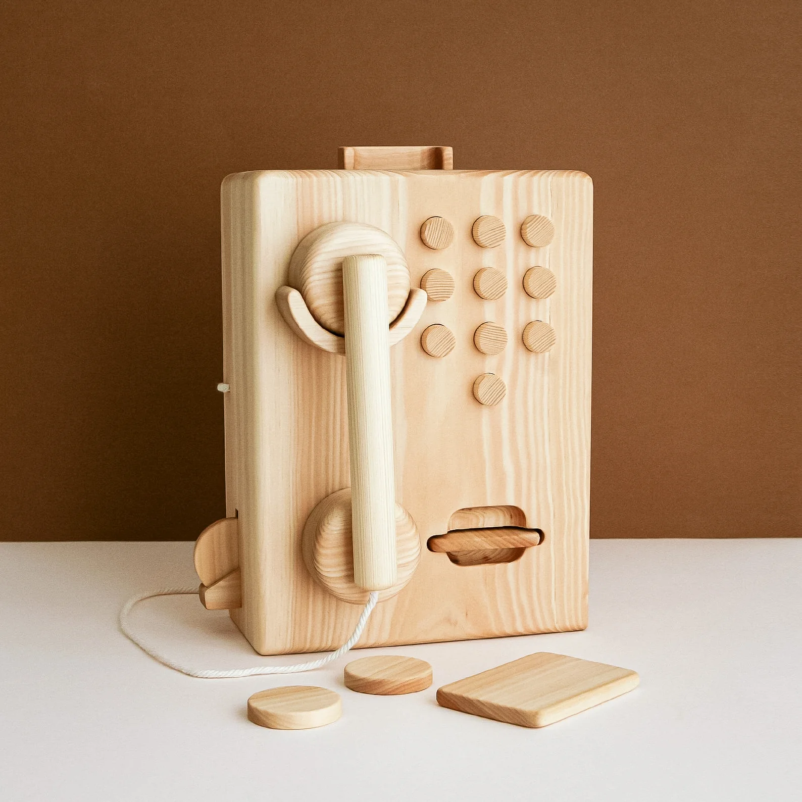 Wooden Toy Pay Phone - Image 6