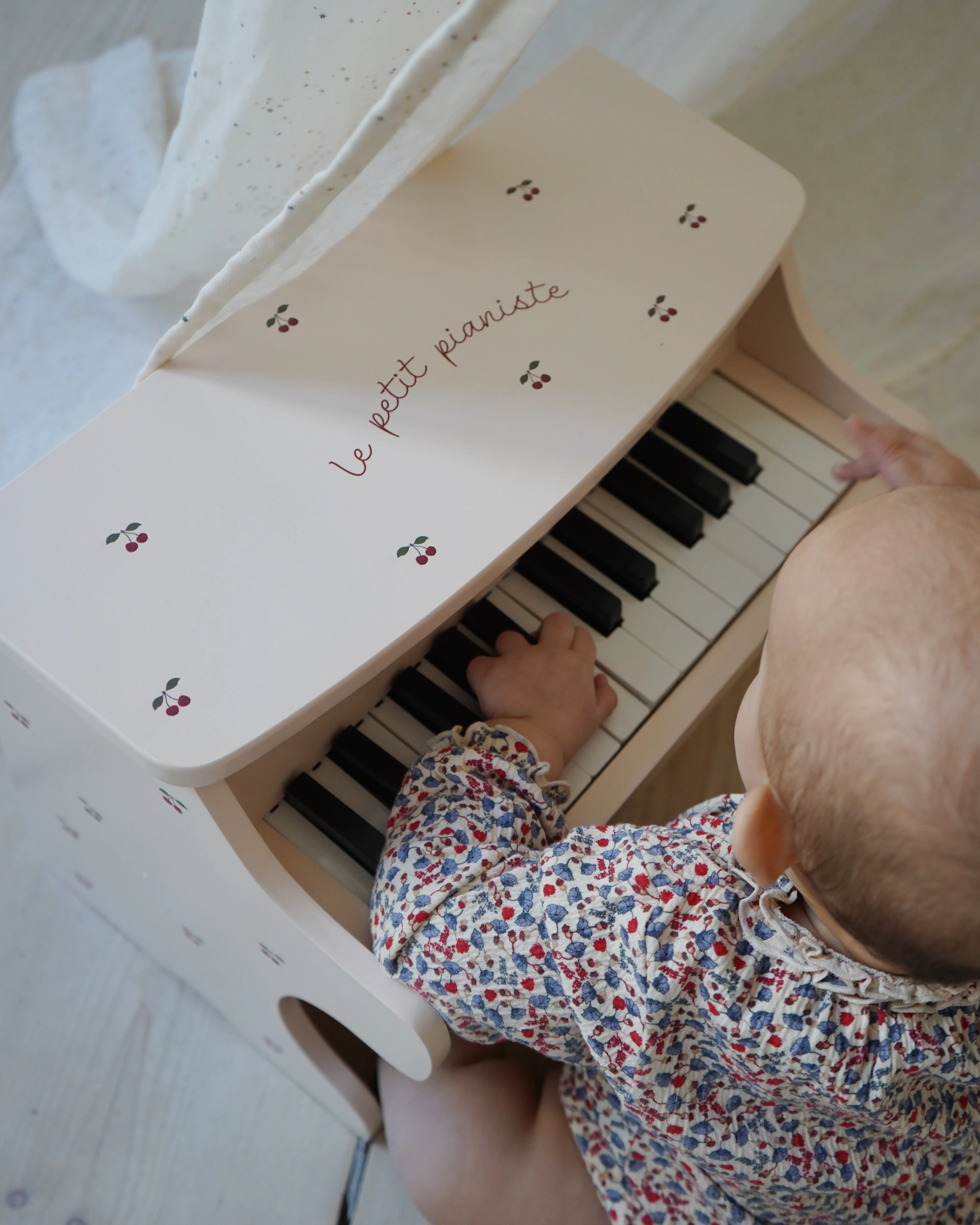 Wooden Toy Piano - Cherry - Image 2