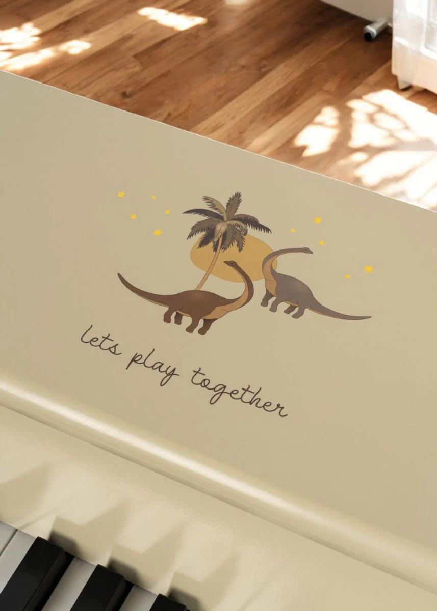 Konges Sloejd | Wooden Toy Piano - Dino - Image 3