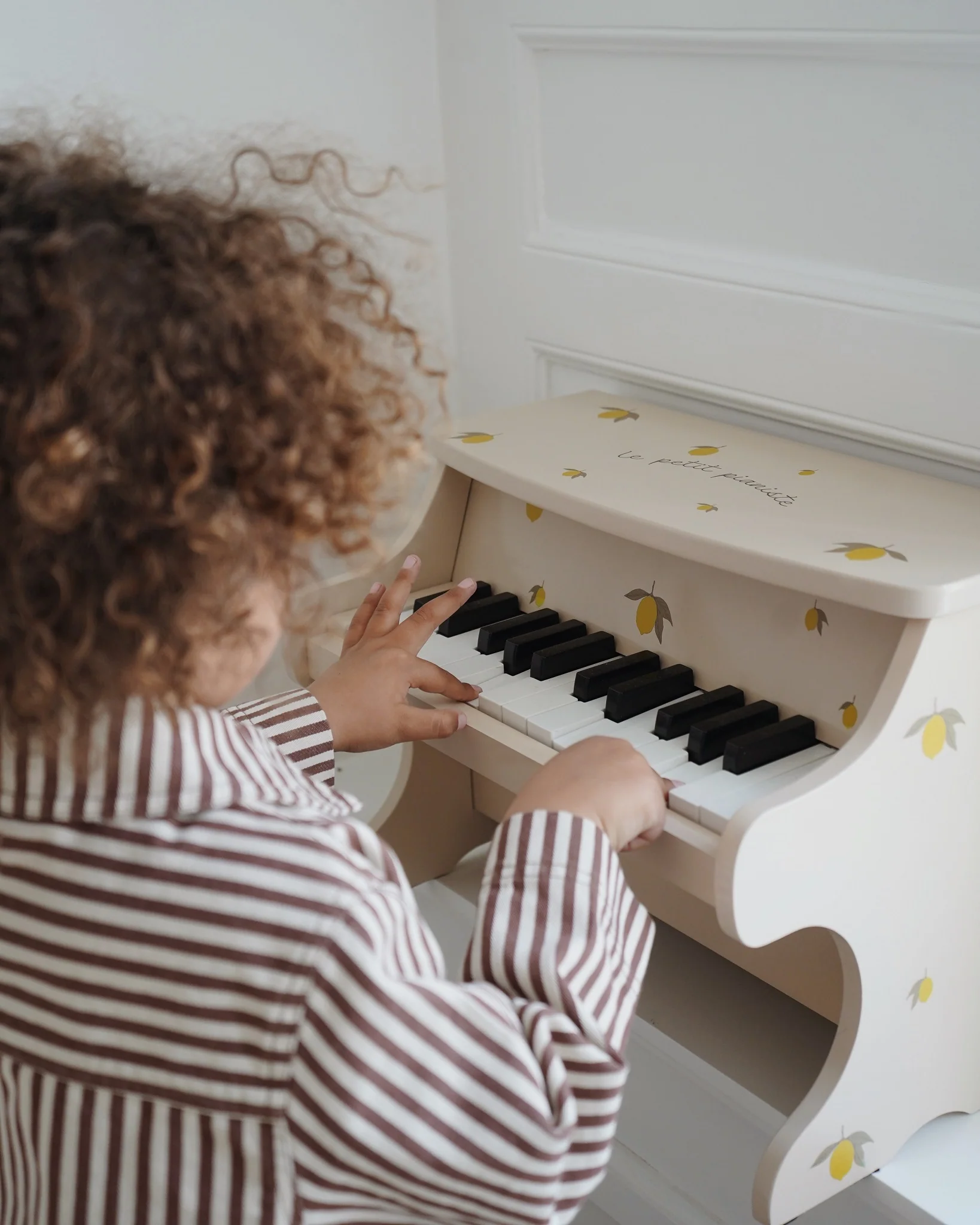Wooden Toy Piano - Lemon - Image 2