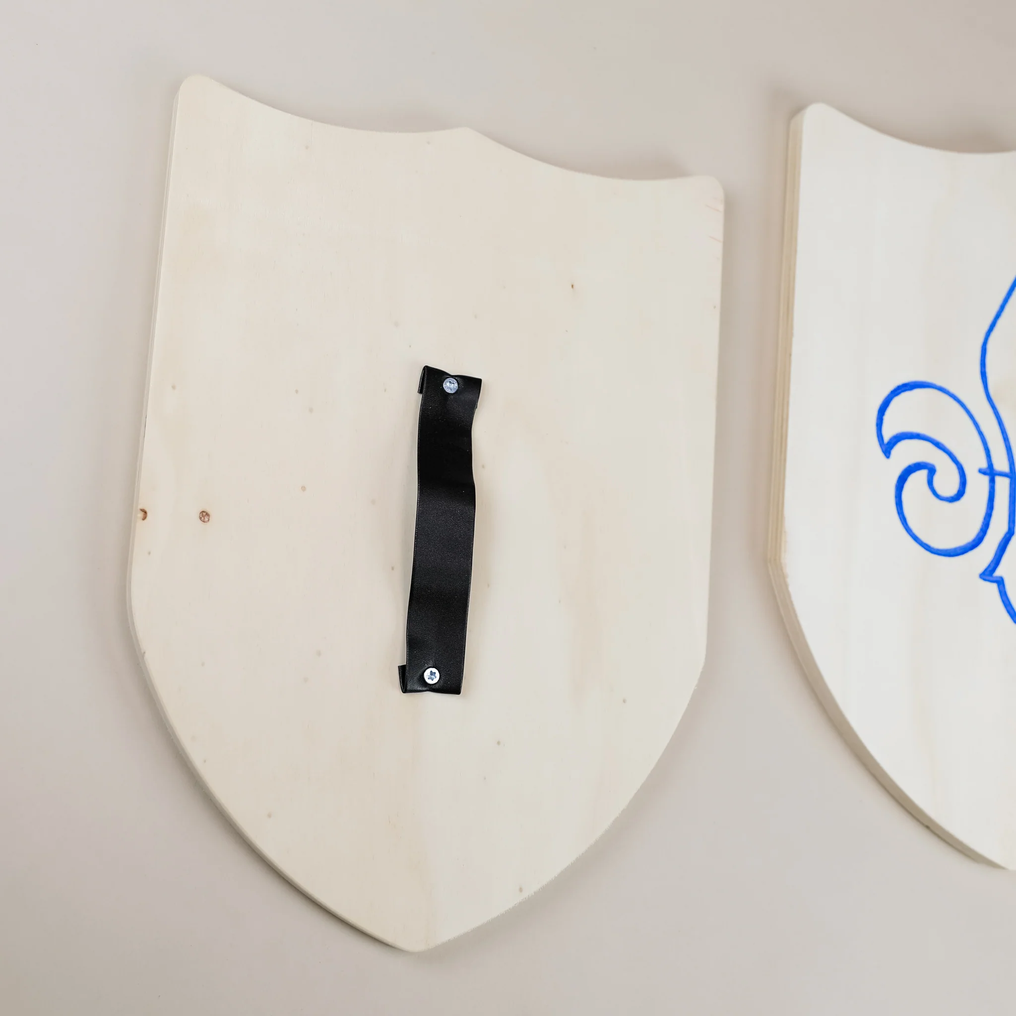 Wooden Toy Sword & Shield - Blue - Image 4