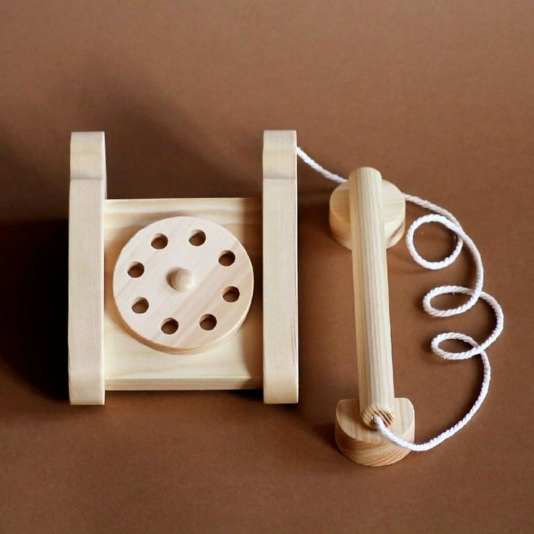 Wooden Toy Telephone - Image 2
