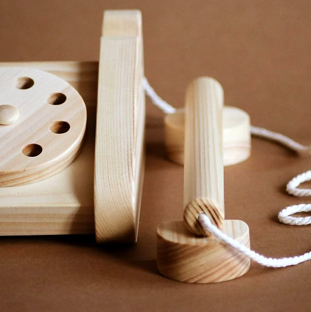 Wooden Toy Telephone - Image 3