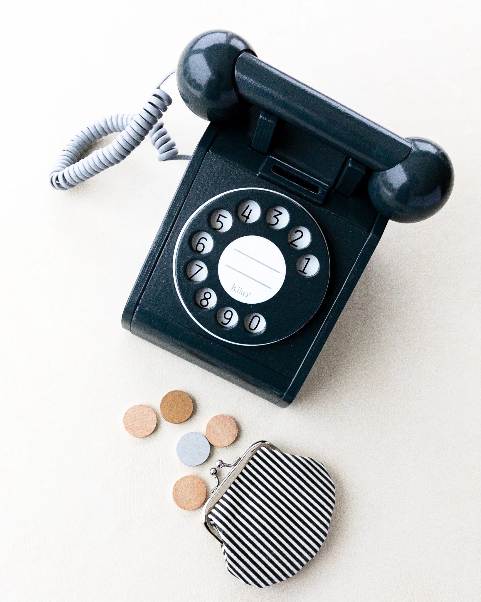 Wooden Toy Retro Telephone by Kiko+ & gg* - Image 2