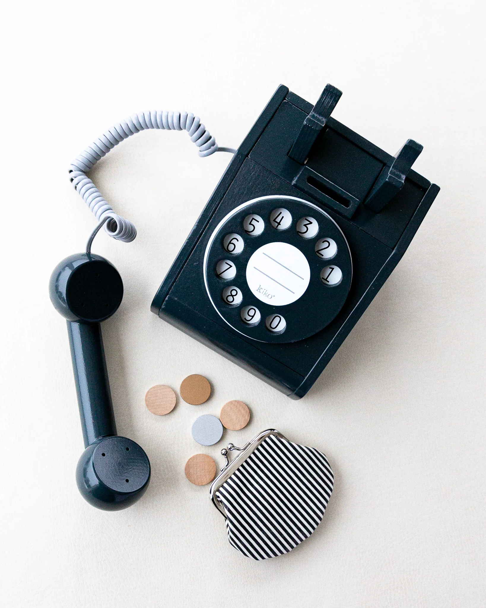 Wooden Toy Retro Telephone by Kiko+ & gg* - Image 3