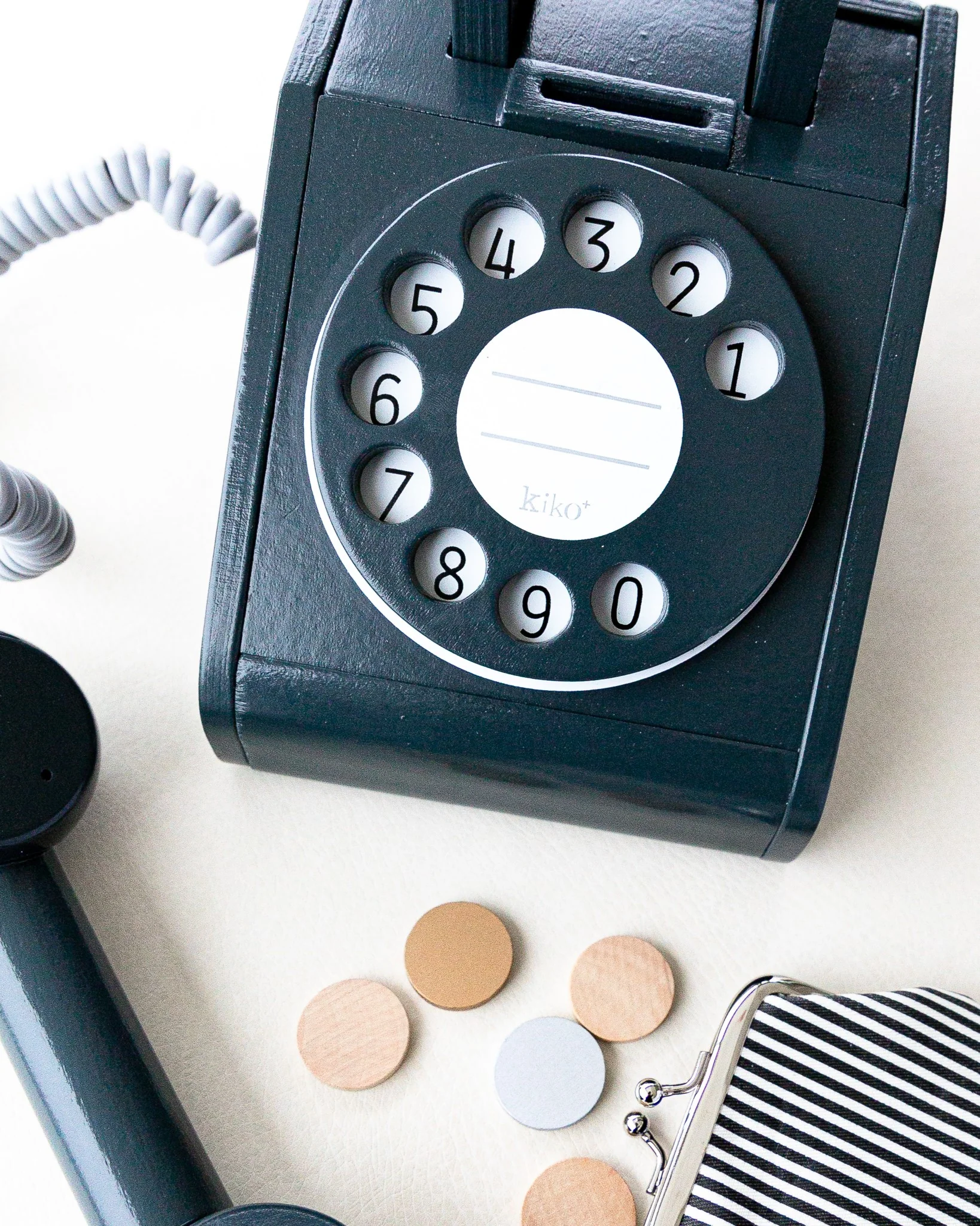 Wooden Toy Retro Telephone by Kiko+ & gg* - Image 4