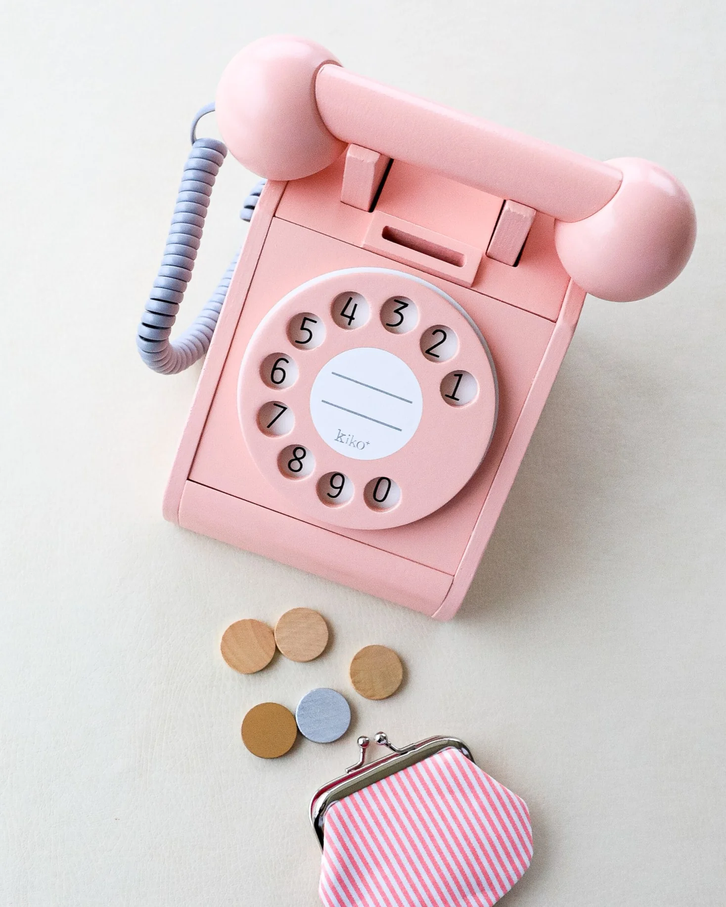 Wooden Toy Retro Telephone by Kiko+ & gg* - Image 6