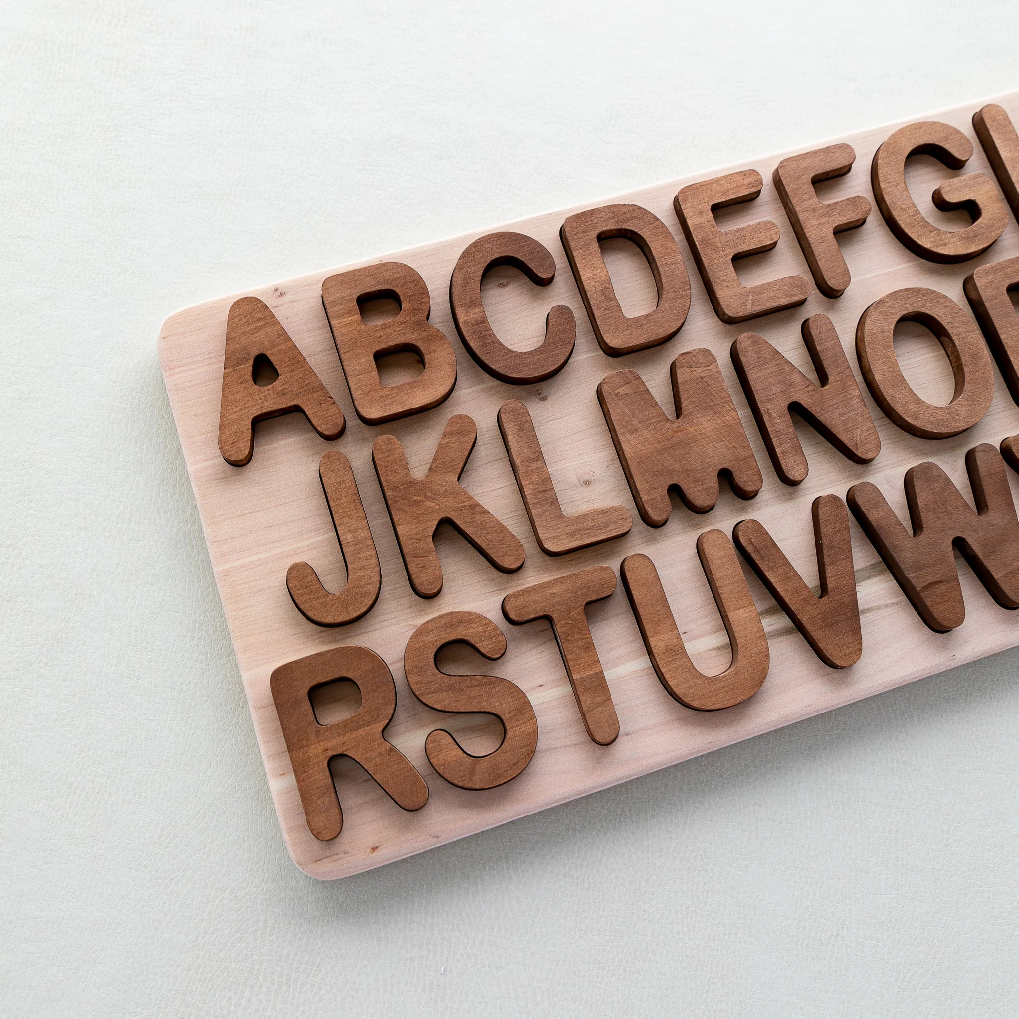 Wooden Uppercase Alphabet Puzzle - Image 4