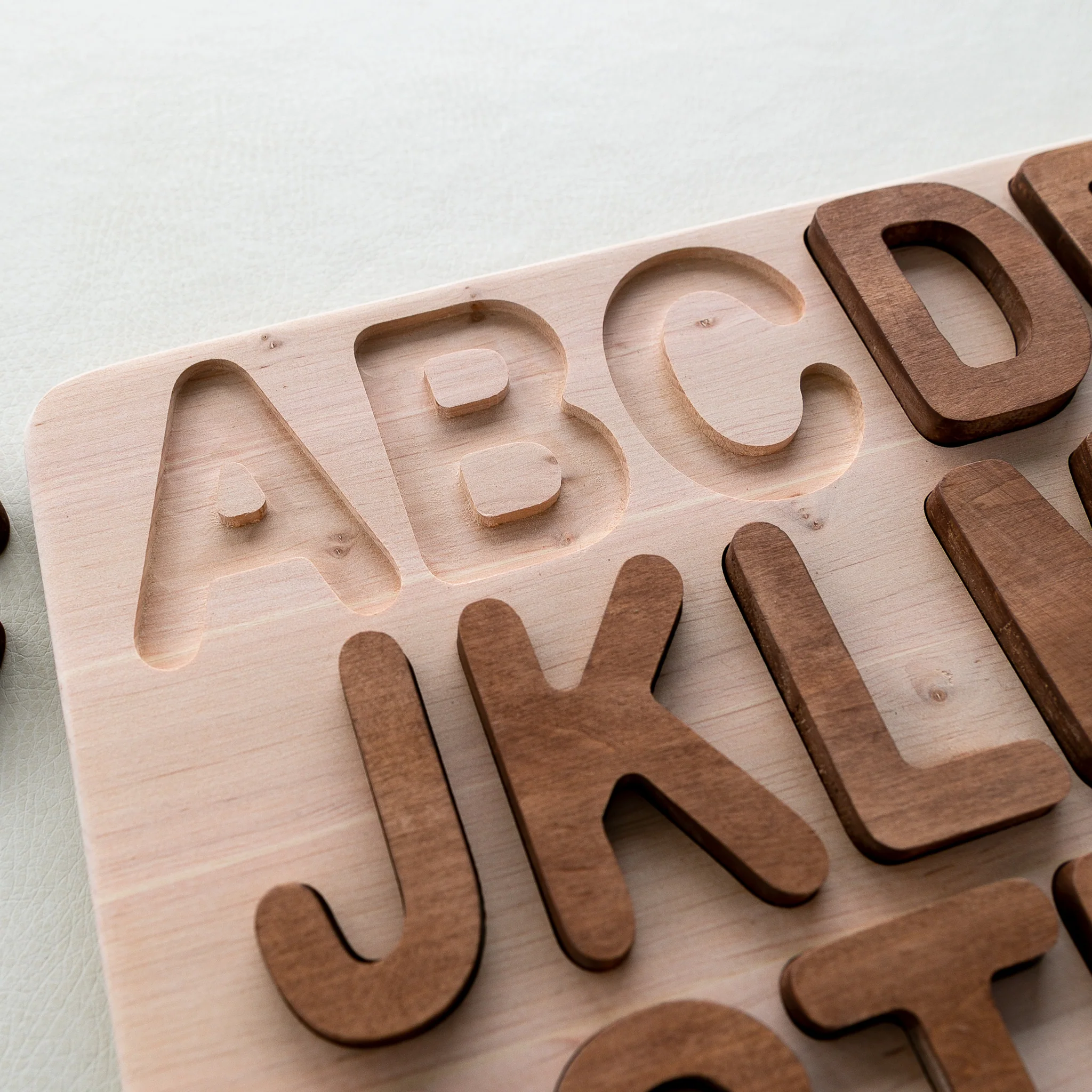 Wooden Uppercase Alphabet Puzzle - Image 5