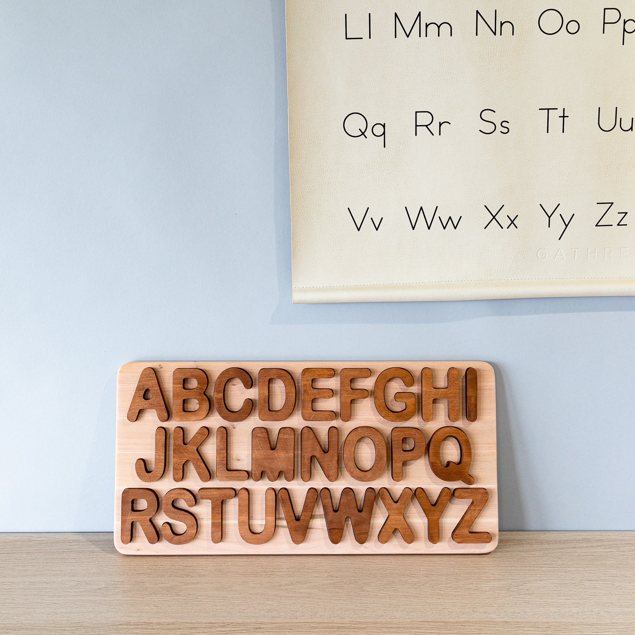 Wooden Uppercase Alphabet Puzzle - Image 6
