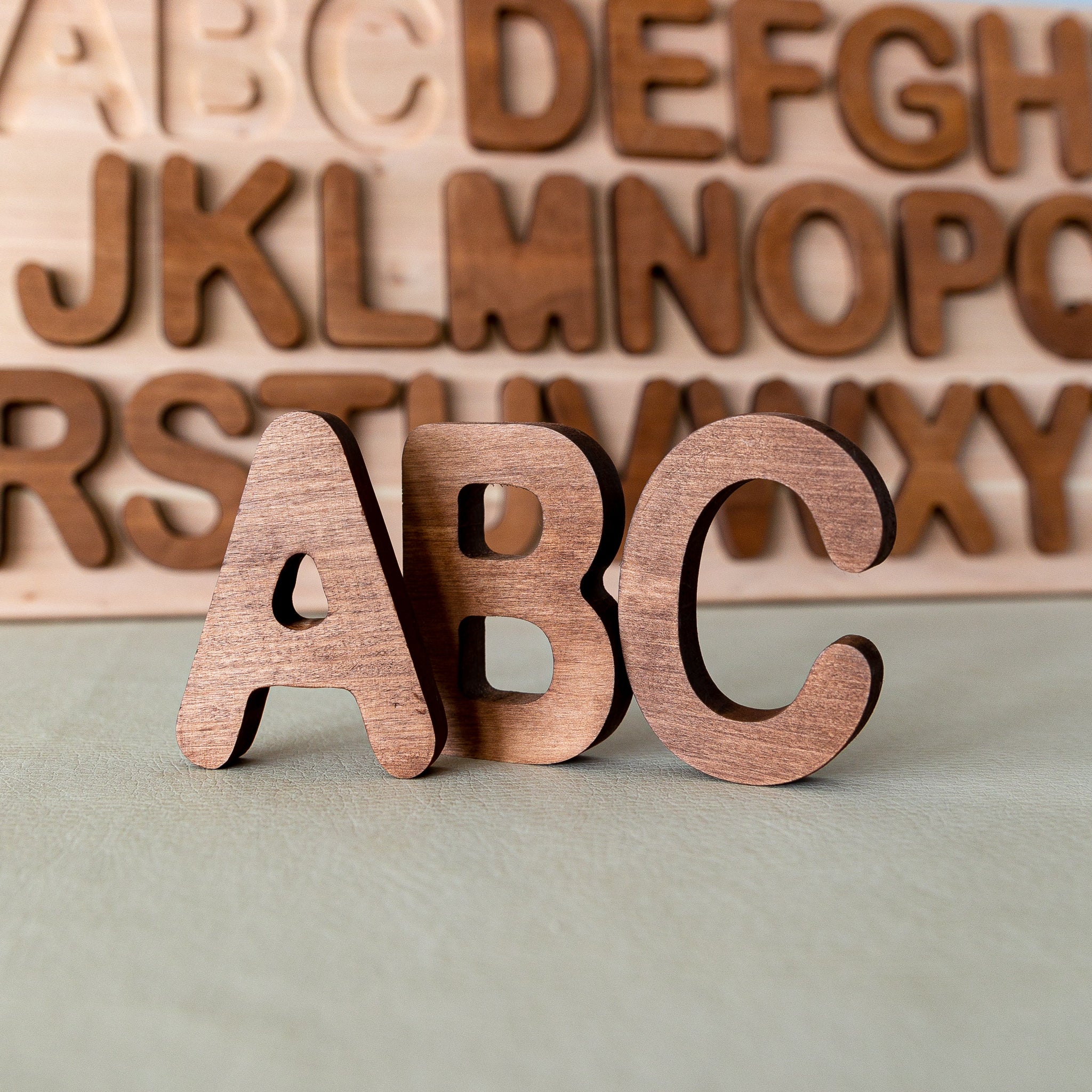 Wooden Uppercase Alphabet Puzzle - Image 7