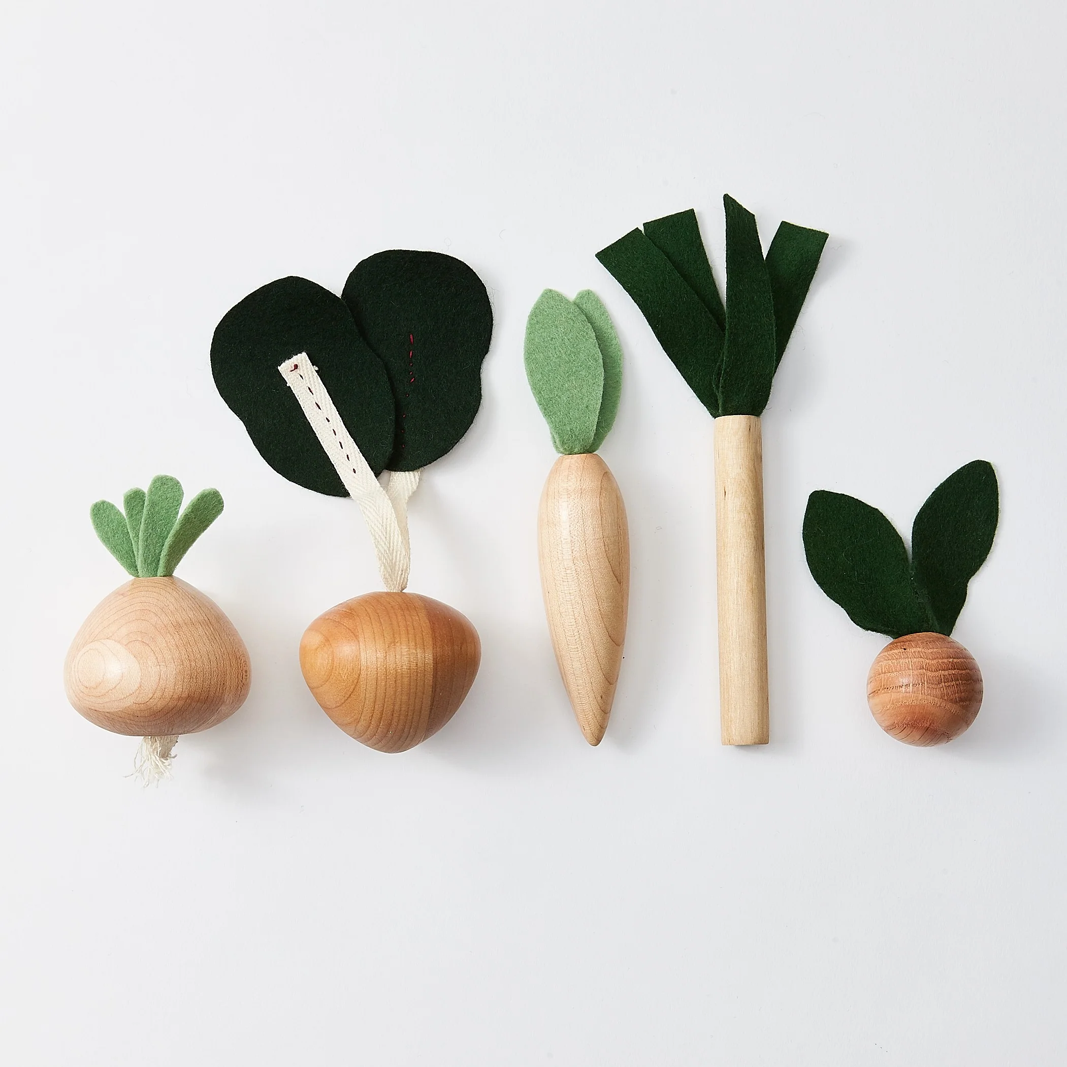 Wooden Vegetables Play Food Set - Image 2