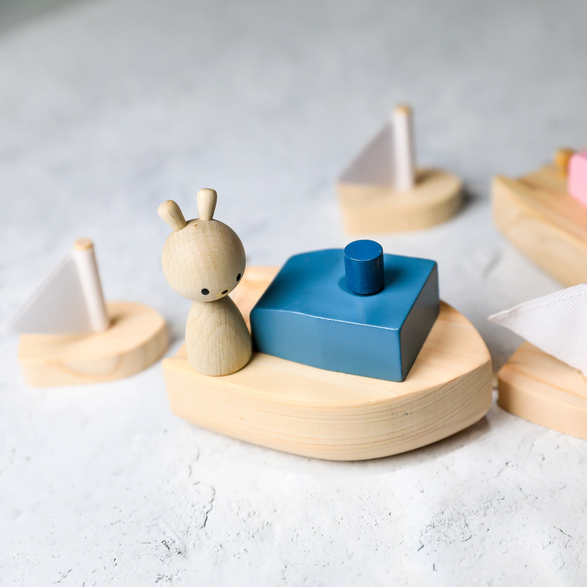 Wooden Wind-up Bath Boat by Kiko+ & gg* - Image 3